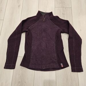 Mountain Hardwear jacket, wool, purple, women's small